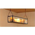 Authentage Hanglamp met kaarsen glas brons-nikkel-chroom 9 x LED 1m
