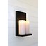 Wandlamp landelijke stijl LED brons-nikkel 2 kaarsen 45cm