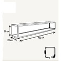 Authentage Tischleuchte im Landhausstil LED Bronze-Chrom-Nickel 9x Kerze