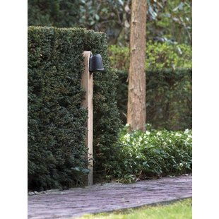 Garden post tropical wood rural bronze, chrome, nickel or brushed brass GU10