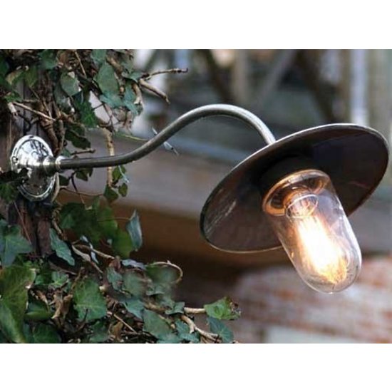 Authentage Outdoor wall lamp rural bronze-chrome-nickel 60cm 45°