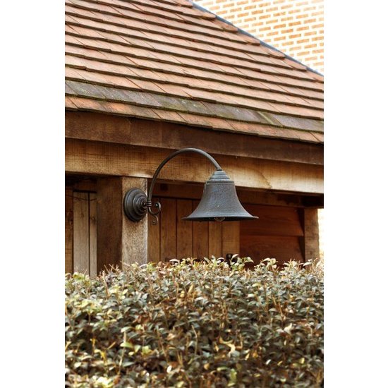 Authentage Wandlamp buiten landelijk brons boog E27 60cm diep