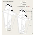 Authentage Outdoor wall lamp rural bronze GU10+E27 90cm H
