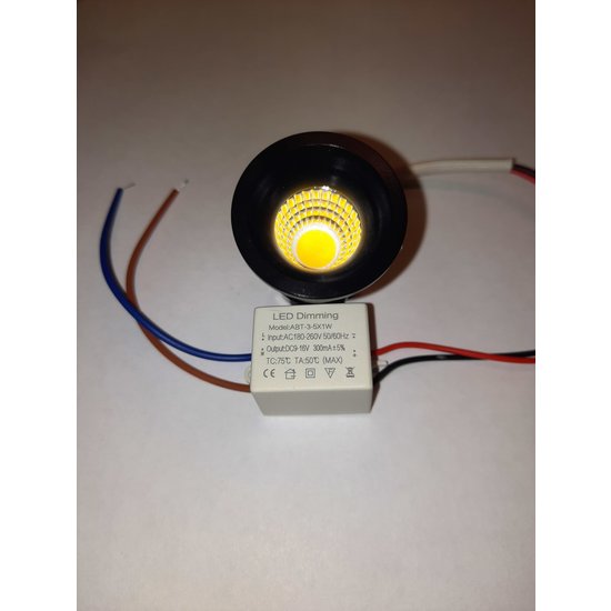 Einbauspot 30mm Mini 5W LED weiß oder schwarz