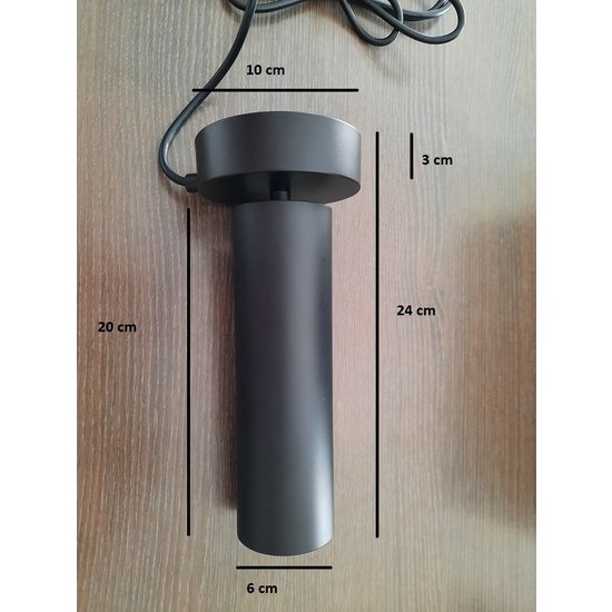 Wandlamp design wit, grijs of zwart richtbaar GU10 270mm hoog