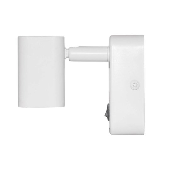 Applique murale lit LED 6W blanc, noir 85mm H orientable