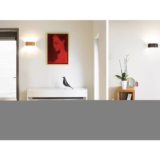 Wall light LED wood or alu up & down 7,5W 221mm wide