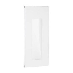 Aplique LED yeso rectangular frontal 245mm alto 1W