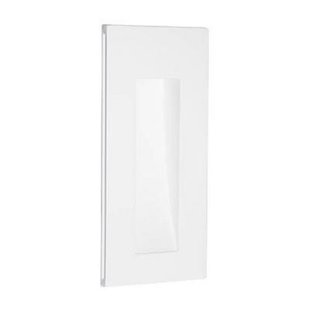 Wall light LED plaster rectangular frontal 245mm high 1W