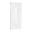 Aplique LED yeso rectangular frontal 245mm alto 1W