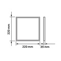 LED panel light surface mounted square 18W 220x220mm