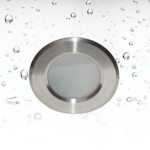 Downlight GU10 redondo para baño inox Ø 85mm GU10