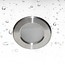 Downlight GU10 redondo para baño inox Ø 85mm GU10