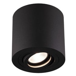 Fantasia Olala surface-mounted spot round grey aluminum GU10 90mm