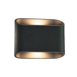 Outdoor wall light LED up down black, white 180mm 2x5W