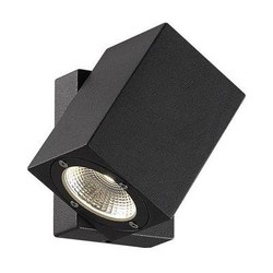 Outdoor wall light LED black orientable 100mm high 7W