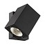 Outdoor wall light LED black orientable 100mm high 7W