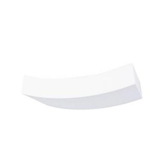 Wandleuchte Putz Wohnzimmer gebogen R7S 365mm W weiß