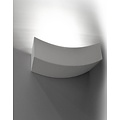 Wall light plaster living room curved R7S 365mm W white
