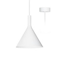Lámpara colgante diseño LED cónica blanca 305mm alto 24W