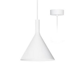 Pendant light design LED conic white 305mm high 24W