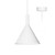 Pendelleuchte Design LED konisch weiß 305mm hoch 24W