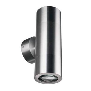 Wandlamp buiten cilinder grijs 196mm hoog GU10