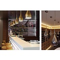 Hanglamp druppel 360mm hoog design met E27 fitting