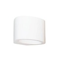 Wandleuchte LED Gips oval 125mm breit 5W