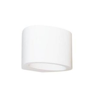 Wall light LED plaster oval 125mm wide 5W