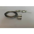 Suspension system for IP65 LED or IP65 flat