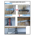 Suspension system for IP65 LED or IP65 flat