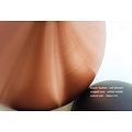Hanging lamp drop shape copper, black or brown 42 cm wide