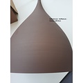 Druppel hanglamp zwart, koper, koffiebruin 25 cm breed