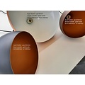 Druppel hanglamp zwart, koper, koffiebruin 25 cm breed