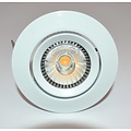 Spot encastrable LED 6W orientable gris, blanc 38°/60° sans transformateur