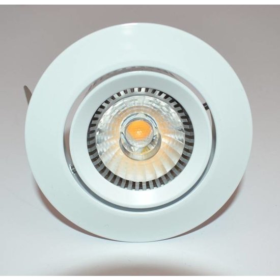 Spot encastrable LED 6W orientable gris, blanc 38°/60° sans transformateur