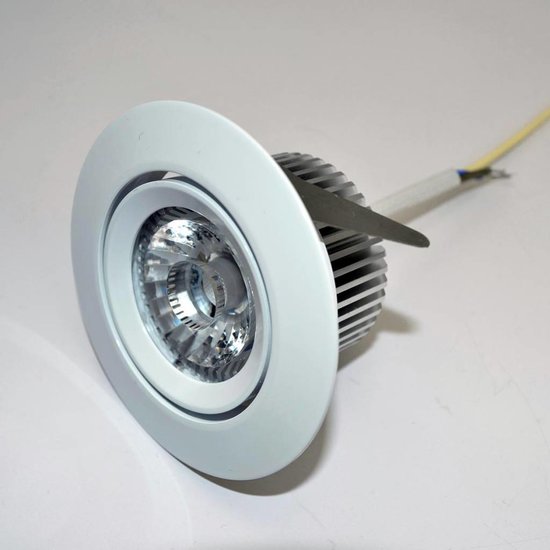 Inbouwspot LED 6W richtbaar grijs, wit 38°/60° driverless