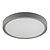 Round ceiling lamp for bathroom or outdoor IP65 white, gray or black