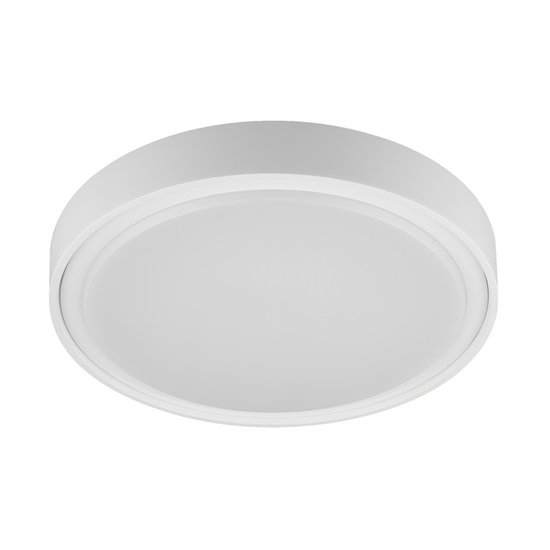 Fantasia QIJO runde Deckenleuchte grau, IP65, Durchmesser 260 mm, 16W SMD-LED, 1800 Lumen, 3000K warmweiß