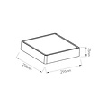 Fantasia square ceiling lamp IP65, grey, 220 mm, integrated LED 11.5W, 3000K warm white, ceiling or wall mount