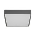 Fantasia square ceiling lamp IP65, grey, 220 mm, integrated LED 11.5W, 3000K warm white, ceiling or wall mount