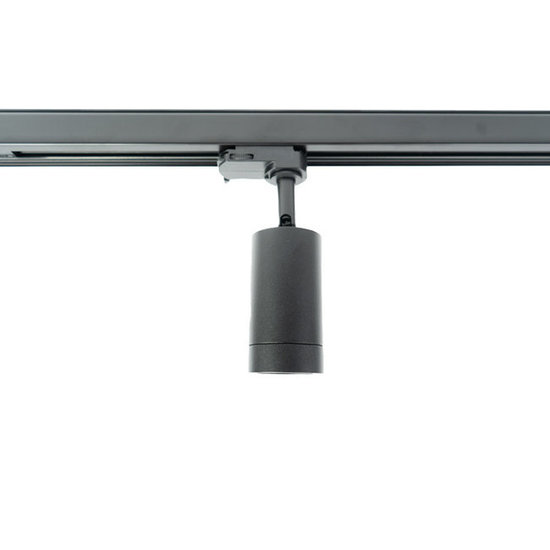 Adjustable rail spotlight white or black for replaceable GU10 spotlight