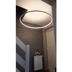 Circle lamp gold (or other RAL color) 64 W LED 120 cm