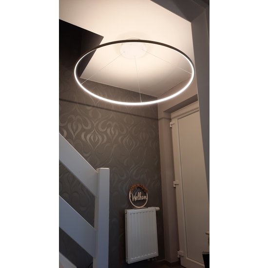 Fantasia ANNU LED ring pendant, white, diameter 120 cm, 64 W, 2240 lumens, 3000K warm white, dimmable