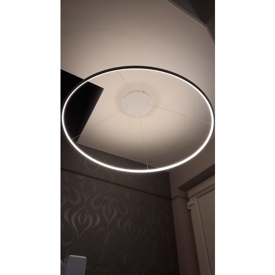 Cirkel lamp goud (of ander RAL-kleur) 64 W LED 120 cm