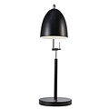 Biegsame Schreibtischlampe aus schwarzem Metall mit E27-Fassung, dimmbar mit passender Lampe, Kabel 150 cm