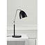 Biegsame Schreibtischlampe aus schwarzem Metall mit E27-Fassung, dimmbar mit passender Lampe, Kabel 150 cm