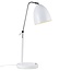 Lámpara de escritorio de diseño flexible blanca