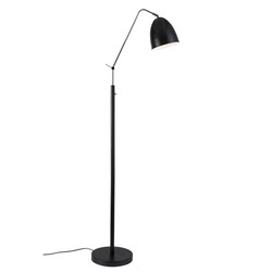 Lampadaire pliable noir métal douille E27 dimmable